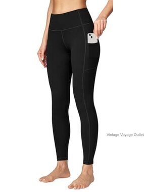 High Waist Compression Yoga Leggings with Pockets Tummy Control Workout Pants